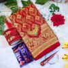 Katan saree combo gift package.