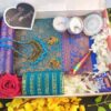 Sea Green Kanchi Katan Shari Combo – সি গ্রিন কাঞ্চি কাতান শাড়ি