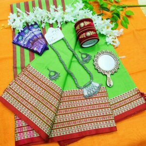 Half silk saree combo gift package. শাড়ির গিফট প্যাকেজ